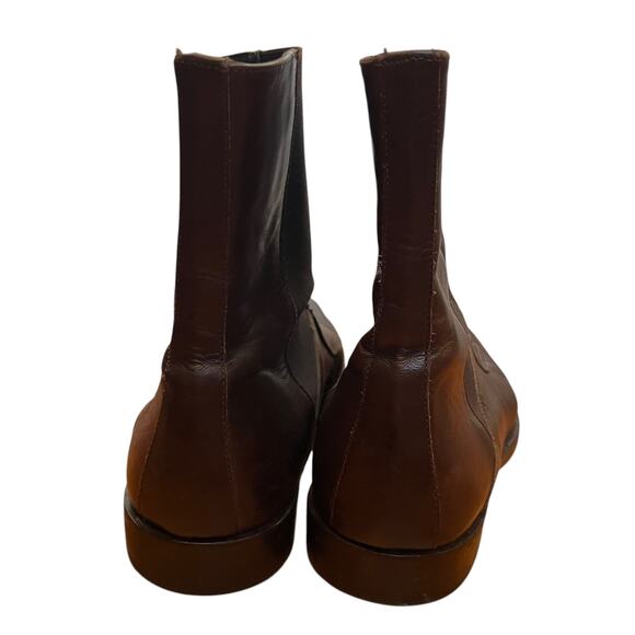 Gianni Versace Slip On Brown Leather Chelsea Boots Classic Old Money Men\'s 43.5 main image 6